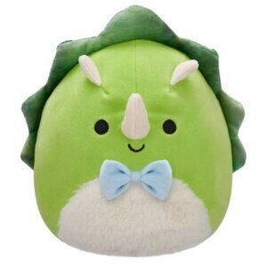 Squishmallows Tristan the Triceratops with Bow Tie